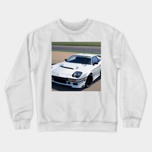 Vintage RX7 Car On The Track Crewneck Sweatshirt